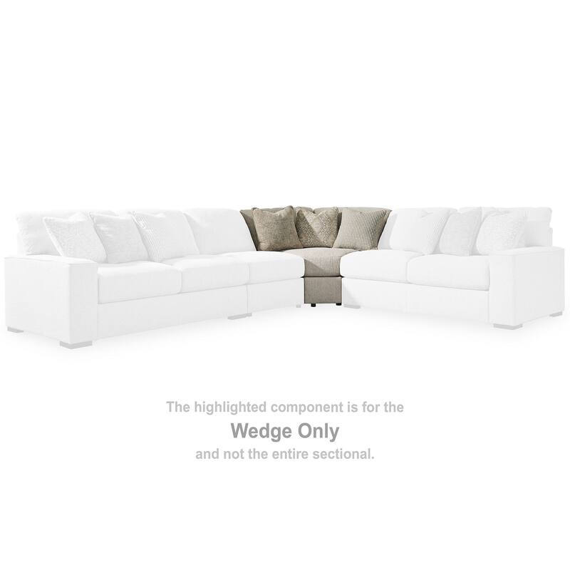 Signature Design by Ashley Ballyton Beige 3-Piece Sectional - 127.5" W x 127.5" D x 42" H