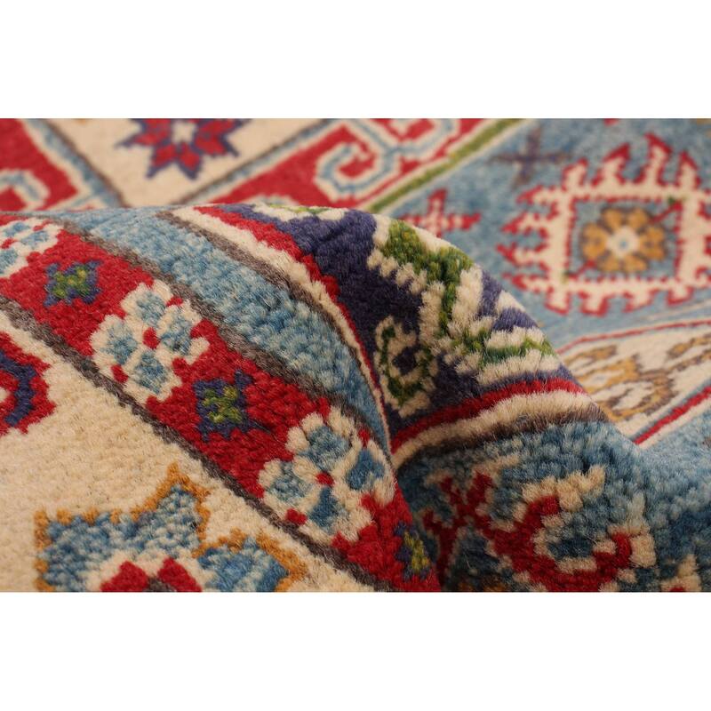 ECARPETGALLERY Hand-knotted Uzbek Ghazni Blue Wool Rug - 2'8 x 9'1