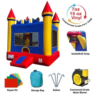 Jingo Jump 13' Semi Unisex Castle Inflatable Bouncer