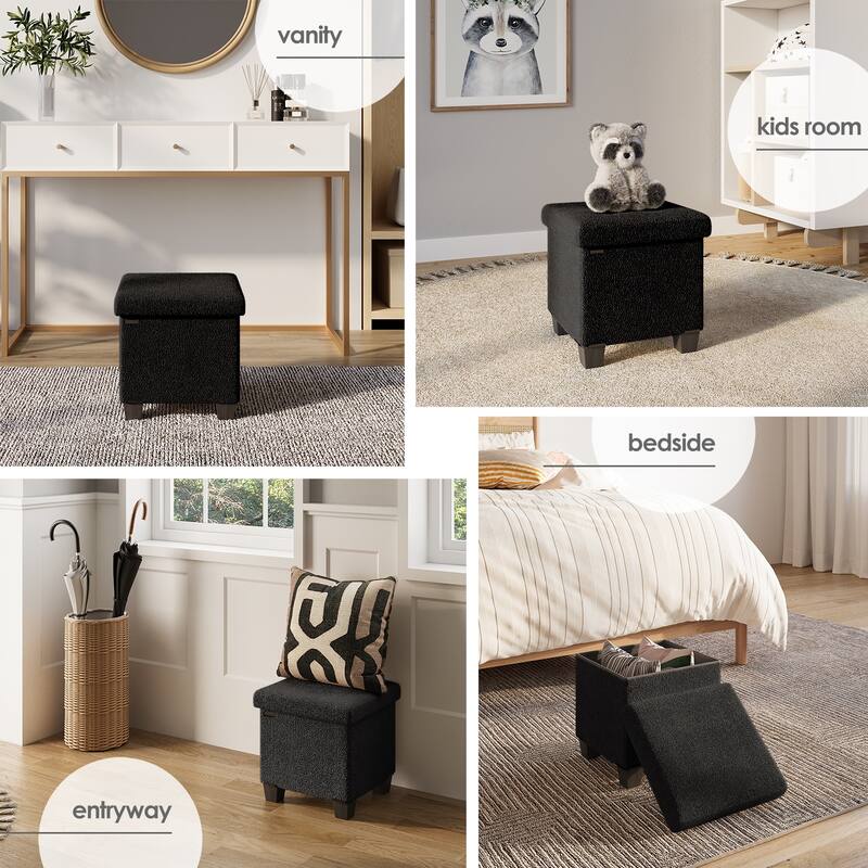 Emperyan Storage Bench for Living Room, Small Ottoman Foot Rest