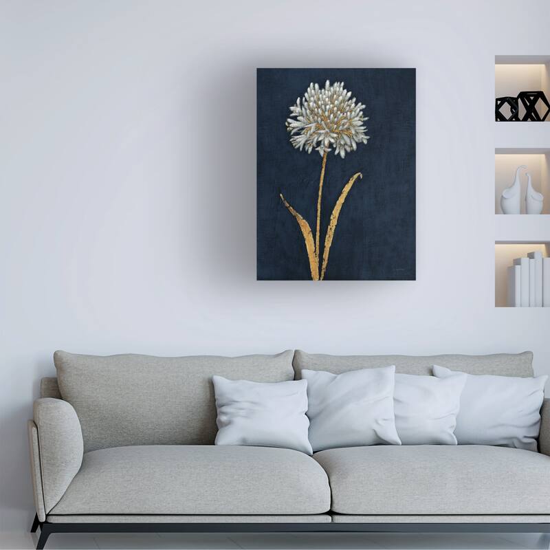 James Wiens 'Shimmering Summer I Indigo Crop' Canvas Art