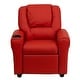 preview thumbnail 74 of 189, Contemporary Kids Recliner with Cup Holder and Headrest - 24"W x 21.5" - 36.5"D x 27"H