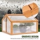 preview thumbnail 4 of 35, MCombo Double Box Wooden Greenhouse Cold Frame Raised Plants Bed Protection