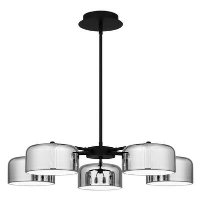 Quoizel Gabriel Chandelier in Matte Black