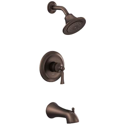 Moen Wynford Tub and Shower Trim Package with 1.75 GPM Single Function