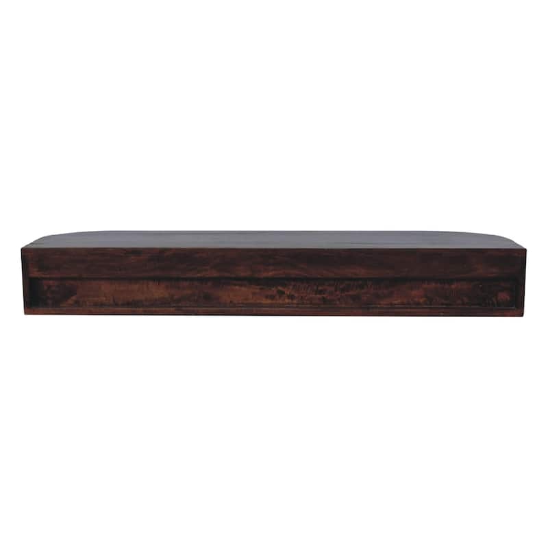 Artisan Furniture Solid Wood Lunar 2 Drawer Floating Console, Wall Mounted in Brown - N/A