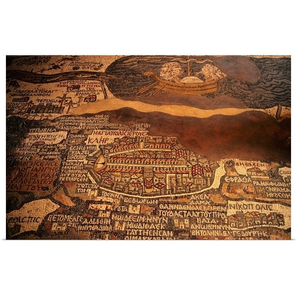 "The Madaba mosaic map" Poster Print