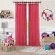 preview thumbnail 18 of 18, Elrene Greta Kid's Tab Top Sheer Window Curtain Panel 52" W X 108" L - Pink