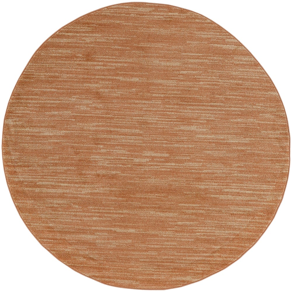 Nourison Essentials Solid Contemporary Indoor/Outdoor Area Rug