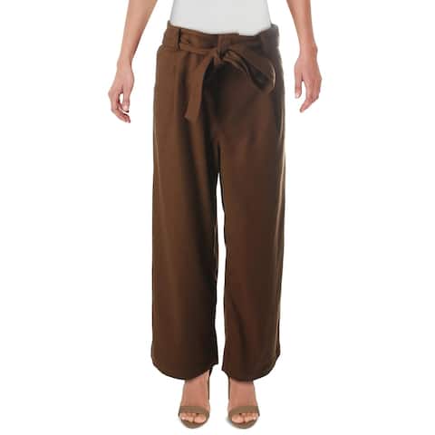 Moon River Womens Pants High Rise Cropped - Caramel