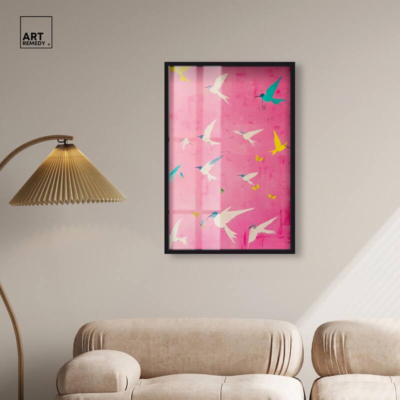 Soaring Sorbet Shadowbox by Art Remedy