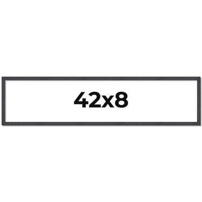 42x8 Frame Brown Picture Frame - Complete Modern Photo Frame Includes