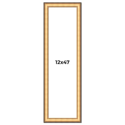 12x47 Frame Gold Plein Aire Solid Wood Picture Frame Width 2 Inches |