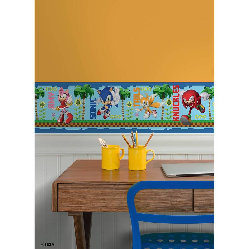 RoomMates Sonic The Hedgehog Green Hill Characters Border Decal