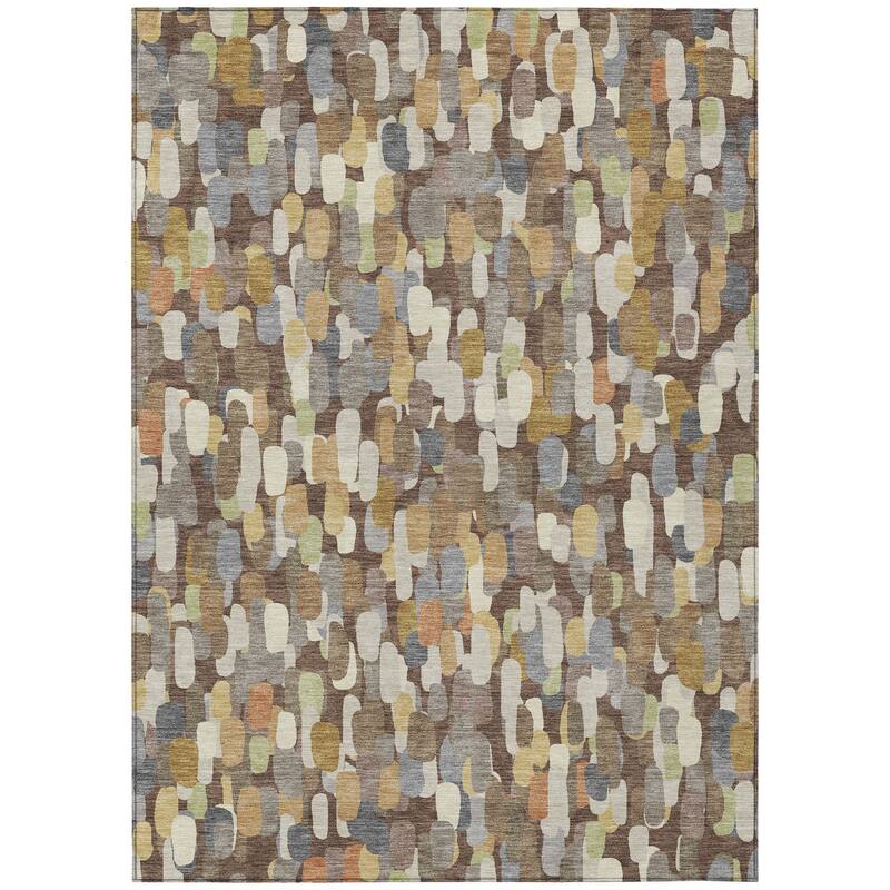 Machine Washable Indoor/ Outdoor Contemporary Drew Chantille Rug