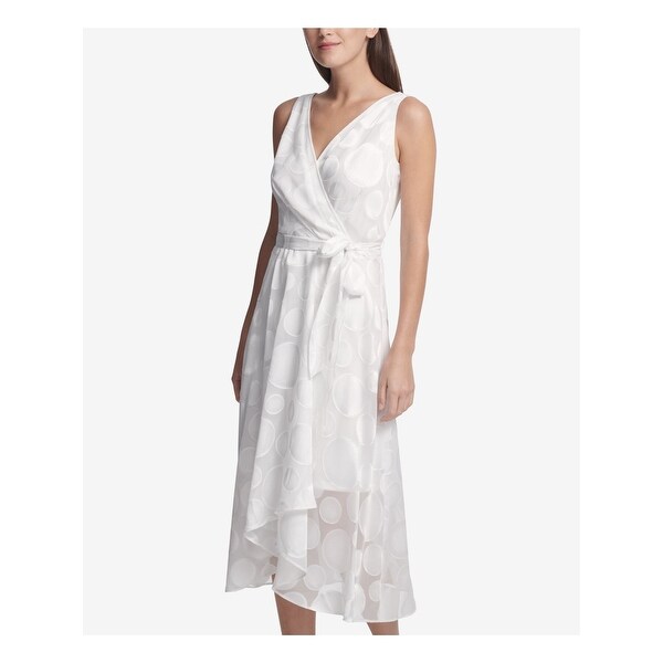 tea length wrap dress