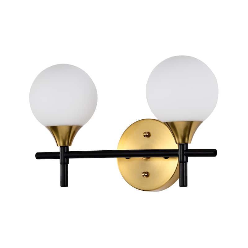 Trici Brass Finished Wall Sconces 2-Light