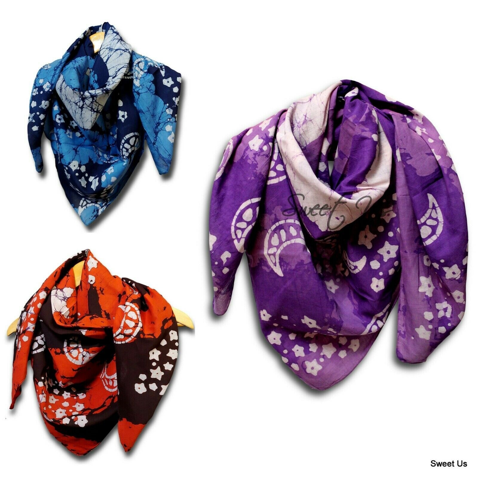 large cotton head scarf