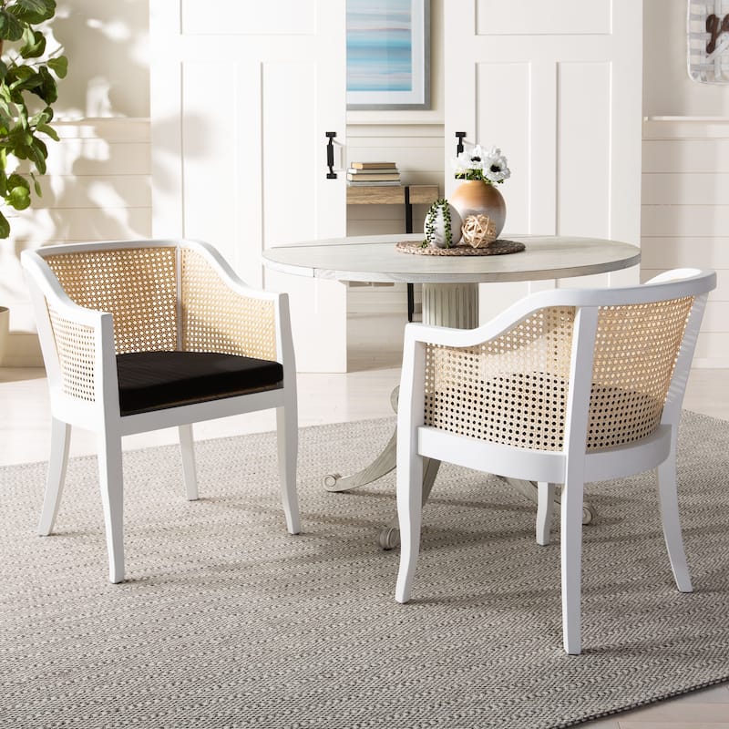 SAFAVIEH Velva Cane Dining Chair - 23.8" x 23.2" x 32.1" - 24Wx23Dx32H
