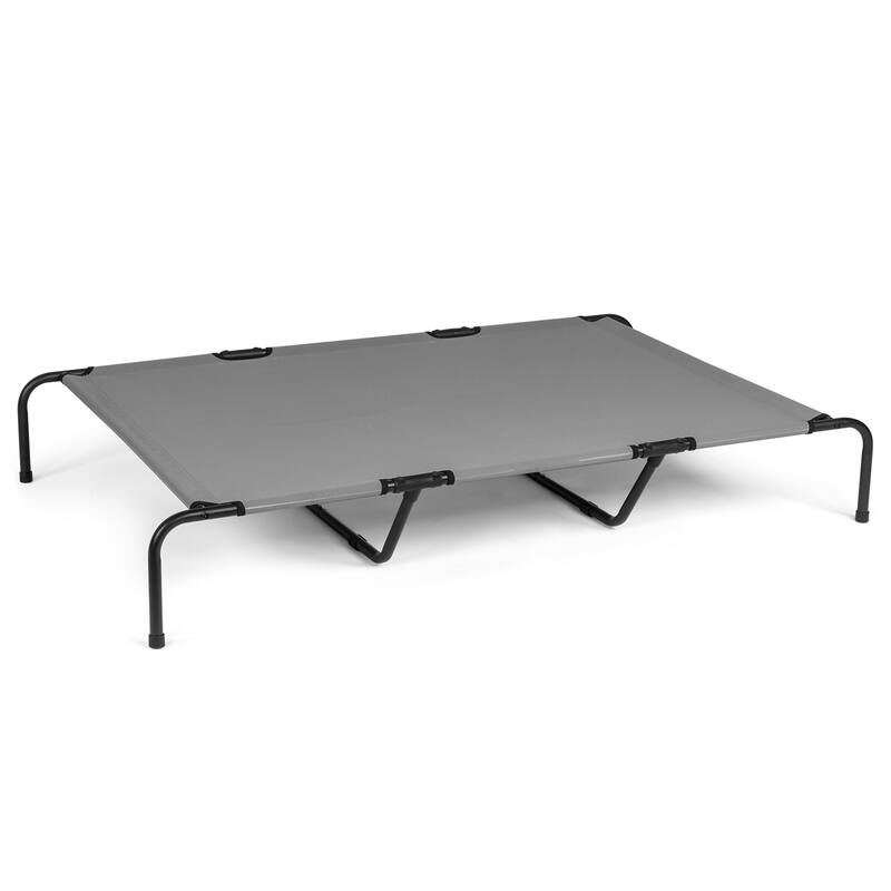Large Elevated Dog Bed with Powder Coated Steel Frame Suitable for Large Dogs - 60"D x 37"W x 9"H