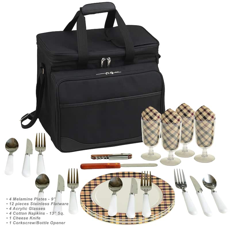 NCAA Purdue Boilermakers Insulated Equipped Picnic Cooler for Four