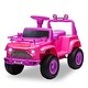 preview thumbnail 1 of 26, 6V Ride On Car for Toddlers - Battery Powered Electric Car for Kids Pink