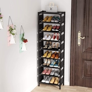 Vertical Shoe Rack, Tiers Narrow Shoe Shelf 16 Pairs Shoe Storage  Organizer Tier Bed Bath Beyond 36294048