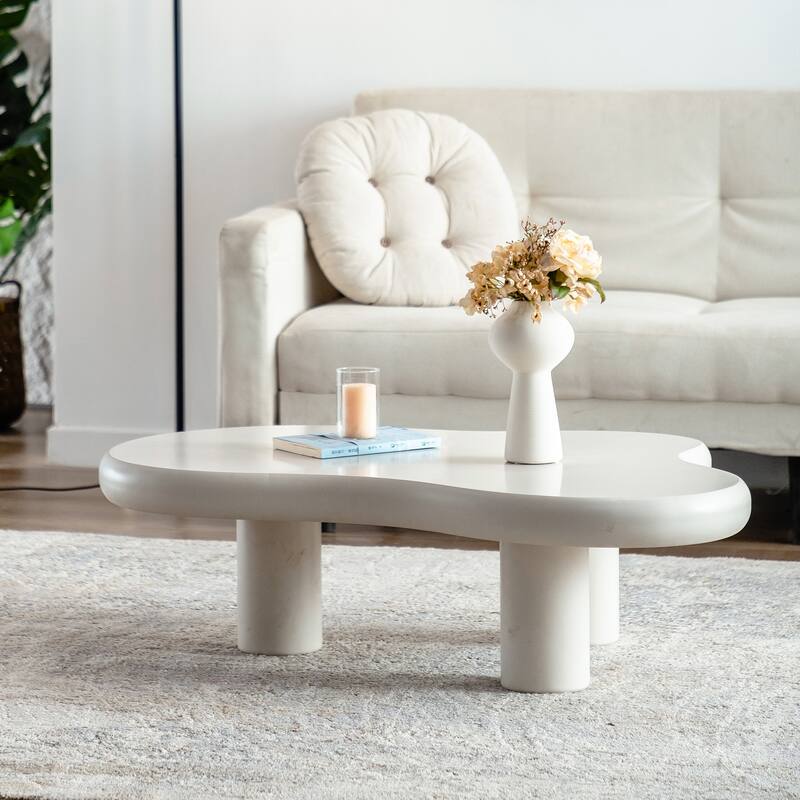 Modern Cloud Coffee Table Easy Assembly Coffee Table