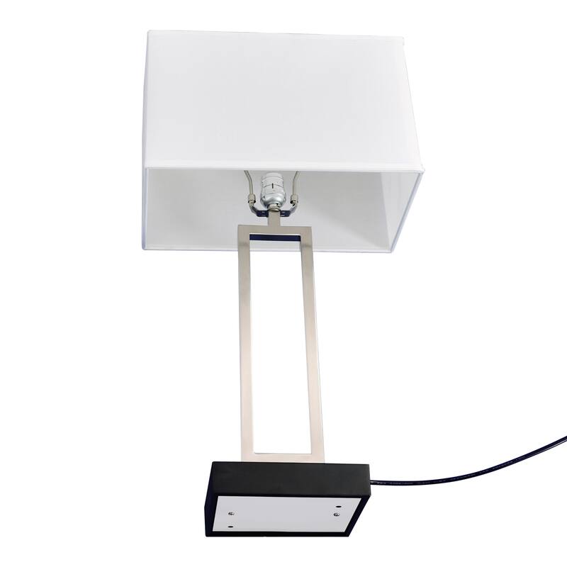 Torren 1 Light Table Lamp With Satin Nickel Finish
