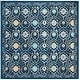 preview thumbnail 12 of 52, SAFAVIEH Evoke Leisa Floral Damask Boho Rug 6'7" Square - Royal/Ivory - Square