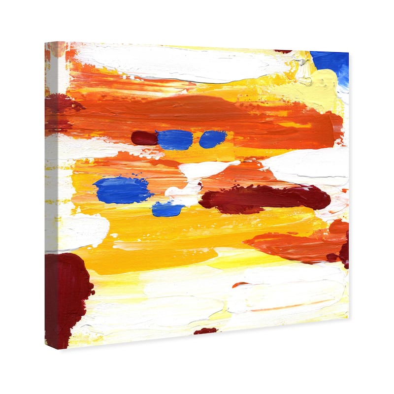 Wynwood Studio Canvas Abstract River Yellow and Modern & Contemporary Wall Art Canvas Print