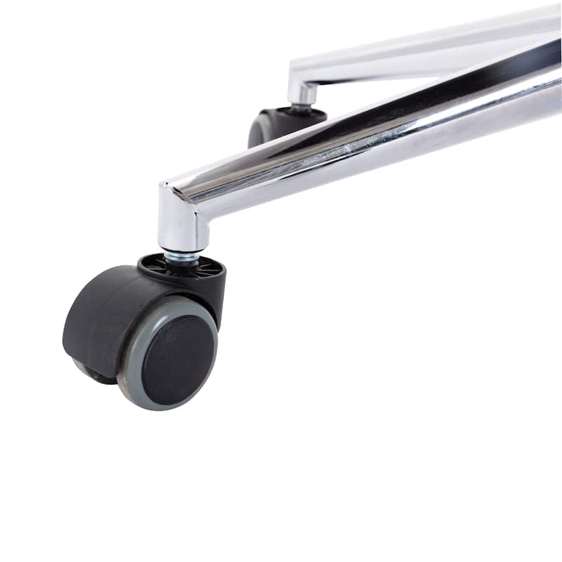 Corvus Hernals Velvet Tufted Adjustable Swivel Home Office Chair