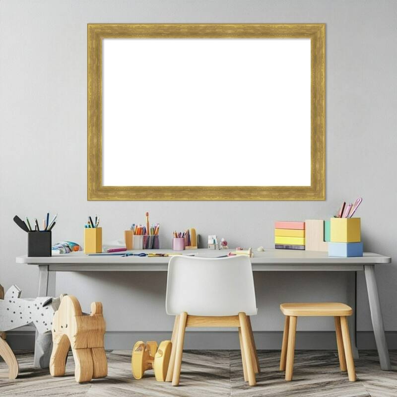 Amanti Art Angled Bronze Framed Dry Erase Magnetic Board