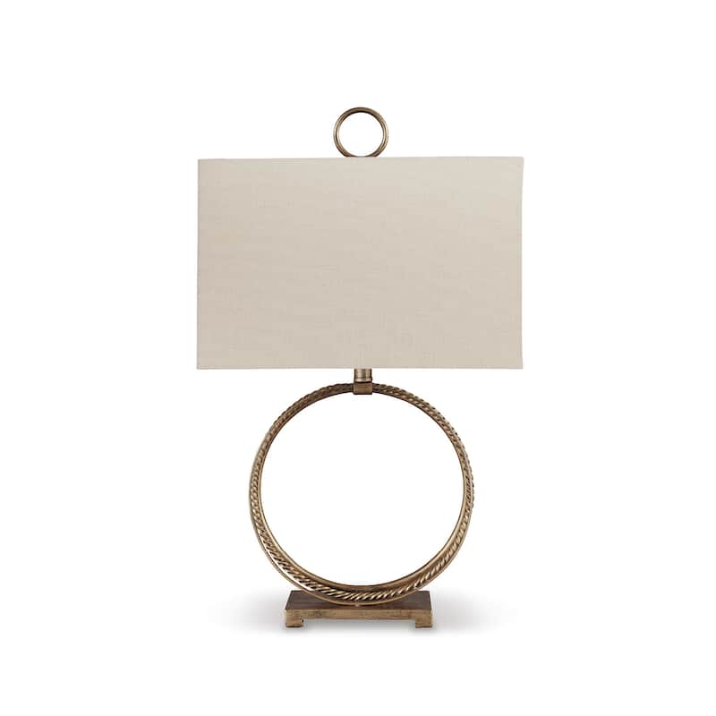 Mahala 28 Inch Metal Table Lamp - Antique Gold Finish - 15x13x19