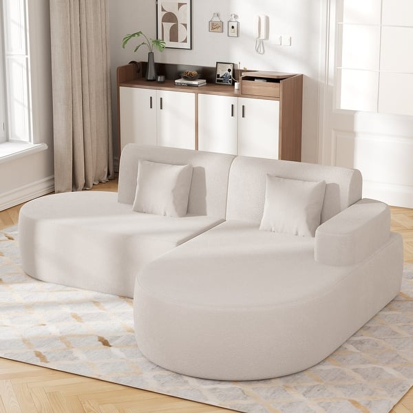 EROMMY Corner Sofa, Modern L-Shaped Sectional Couch with Chaise