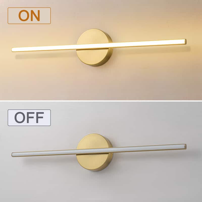 Modern 1-Light Dimmable LED Linear Bathroom Vanity Light