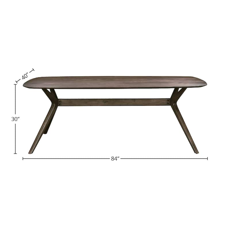 84" Wide Dining Table, Brown