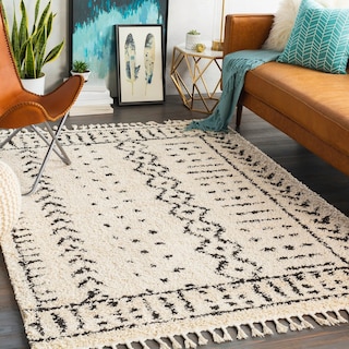 Livabliss Kortne Bohemian Geometric Shag Area Rug