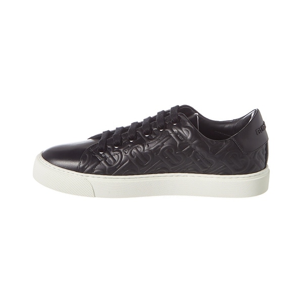 burberry monogram leather sneakers