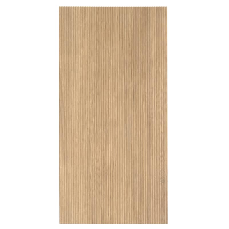 Bois 24x48 Honey Wood Porcelain Large Format Fluted Wall Tile (15.55 sq ft/case) - 2 Pack