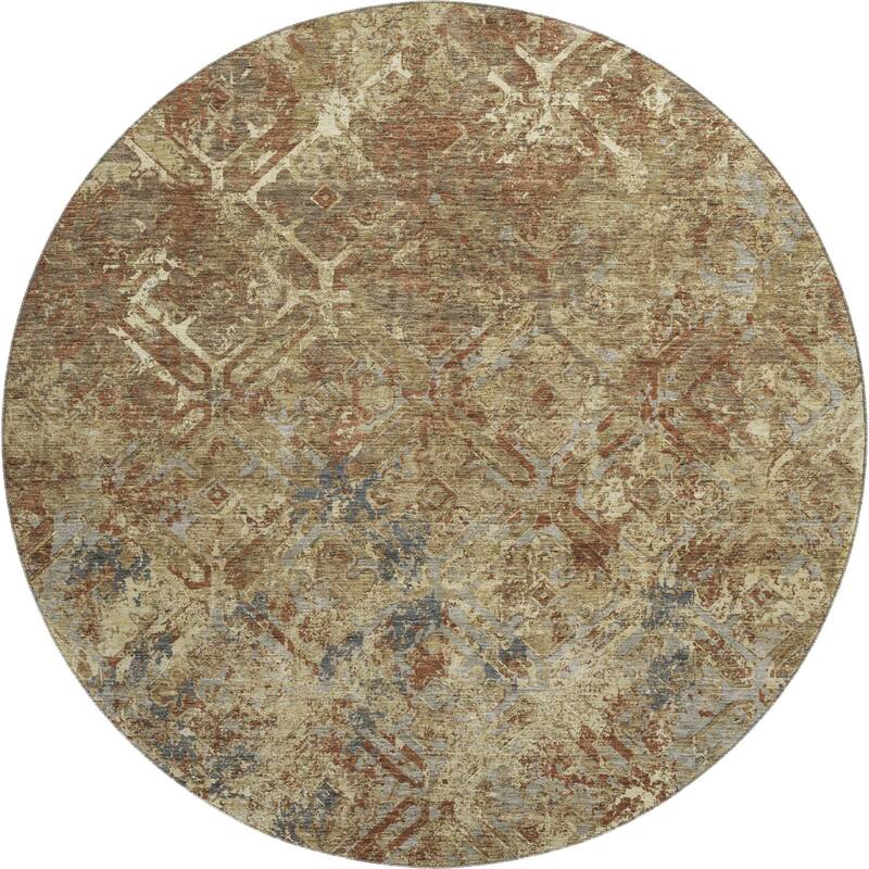 Premium Washable Super Soft Trellis Distressed Mayfield Rug
