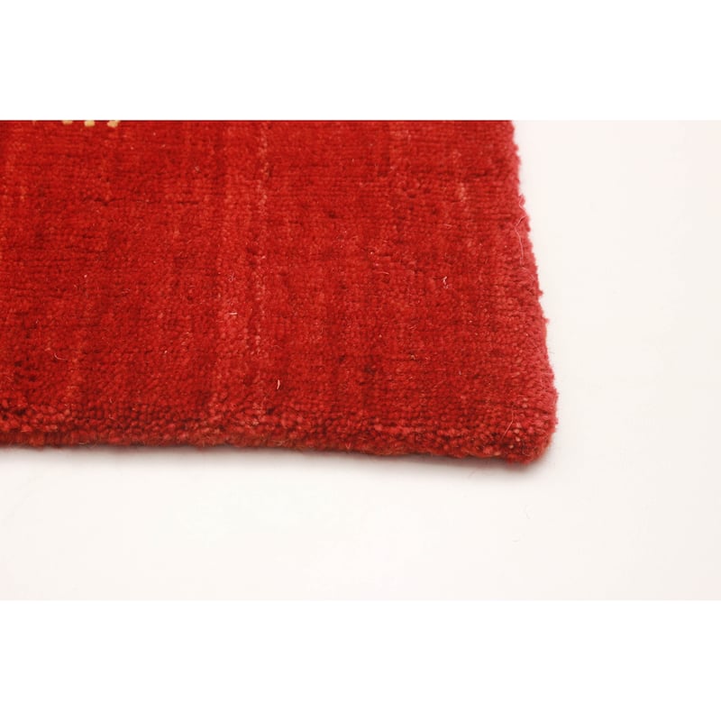 Kashkuli Gabbeh Red Rug 4'7" x 6'6" - 4'7 x 6'6