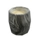 preview thumbnail 2 of 6, Aria Home White Gold Marble Ceramic Candle Jar 11 Oz Floral Scent