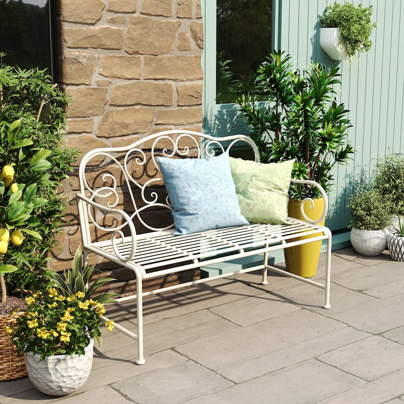 Christopher Knight Home Garden Bench for Any Outdoor Space - Matte White