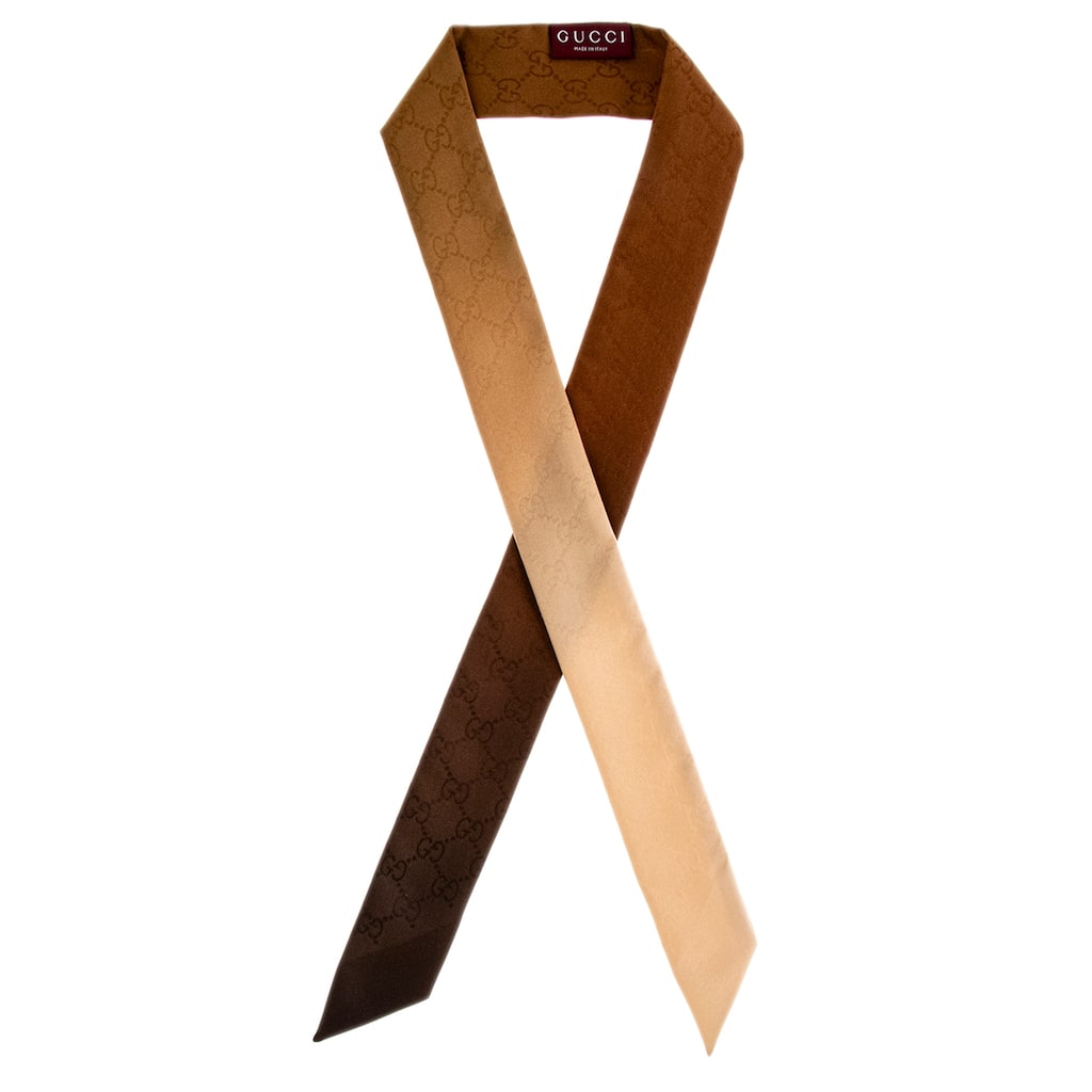 Gucci GG Ombre Silk Ribbon Scarf