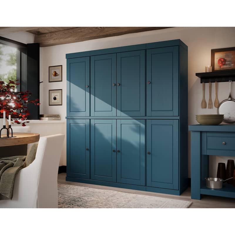 Palace Imports 100% Solid Wood 65" Kitchen China Pantry Cabinet - 65" x 71.5"