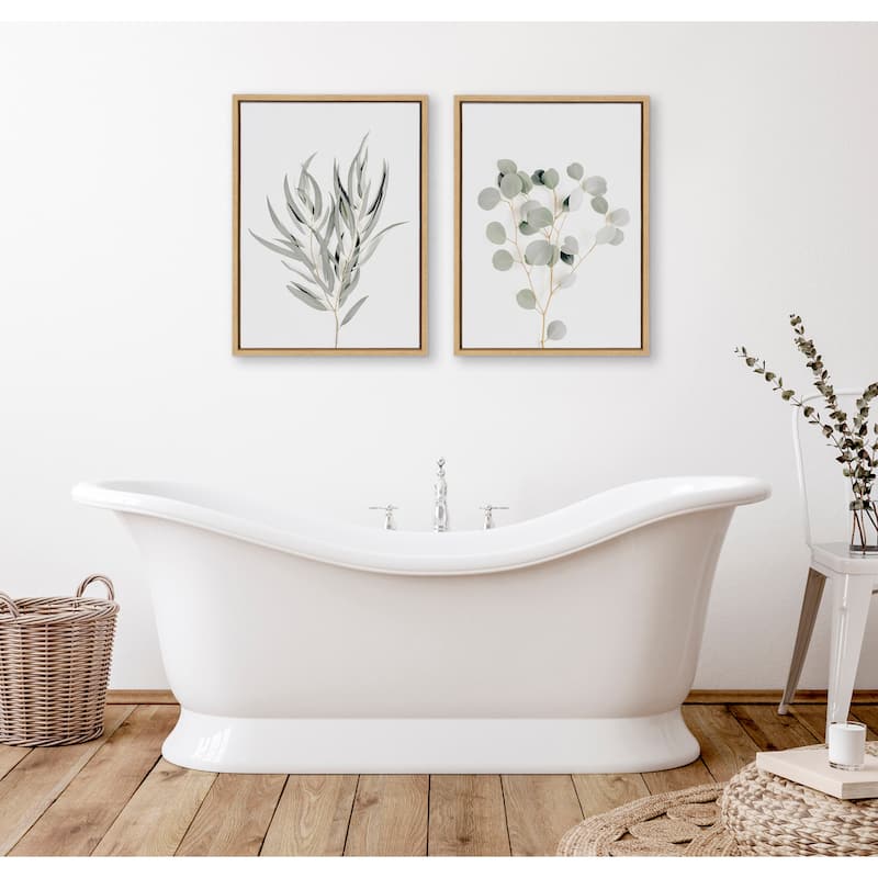 Kate and Laurel Sylvie Botanical Canvas by The Creative Bunch Studio