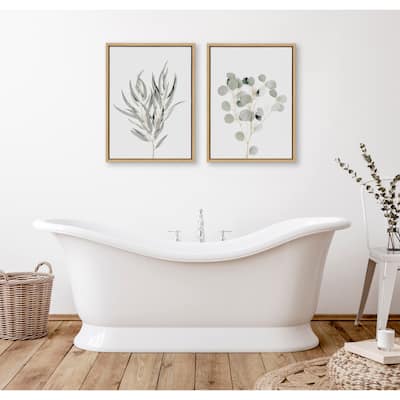 Kate and Laurel Sylvie Botanical Canvas by The Creative Bunch Studio
