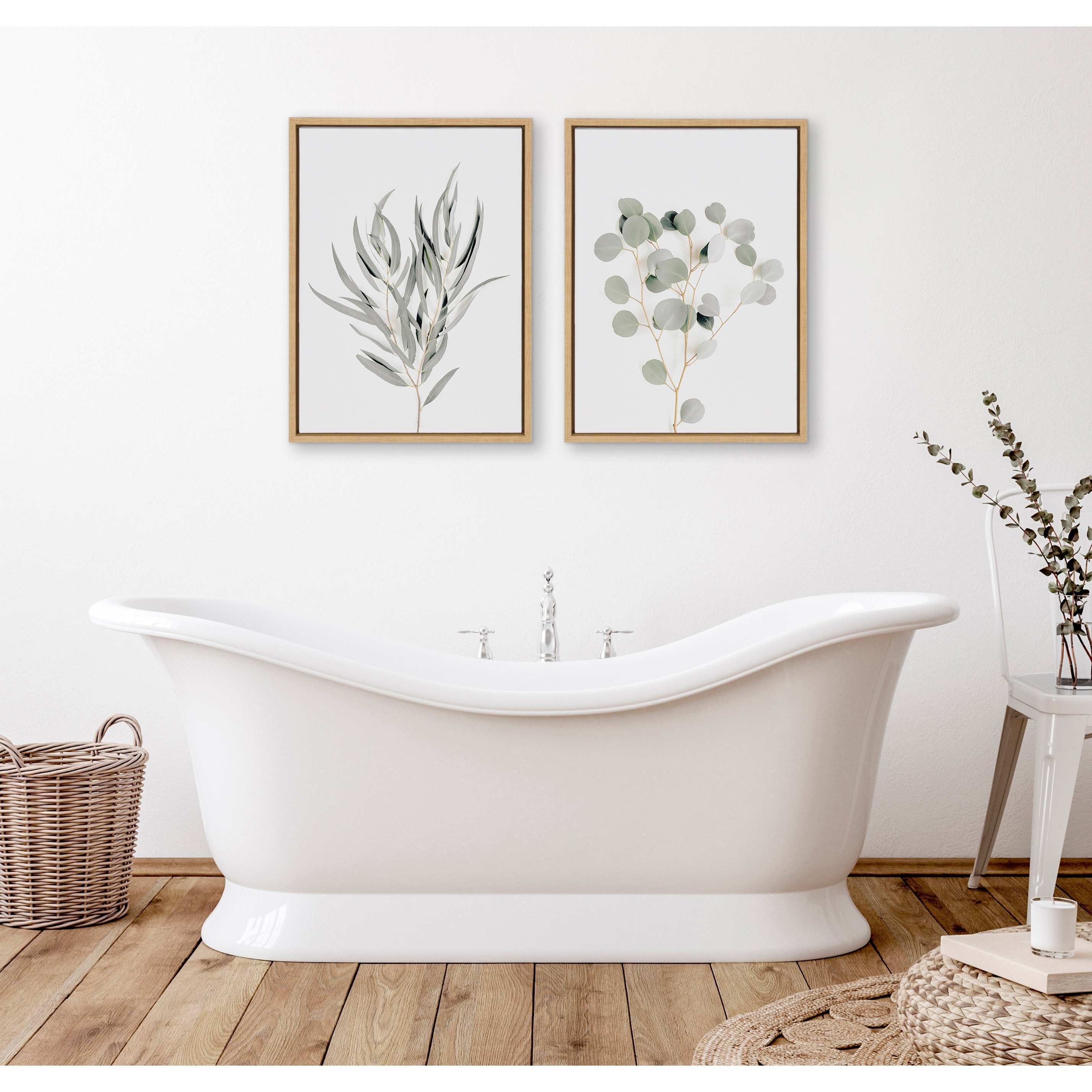 Kate and Laurel Sylvie Botanical Canvas by The Creative Bunch Studio
