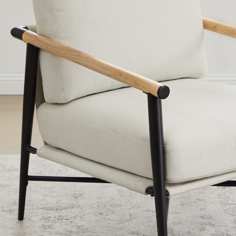 Vincent Mid Century Modern Upholstered Accent Chair